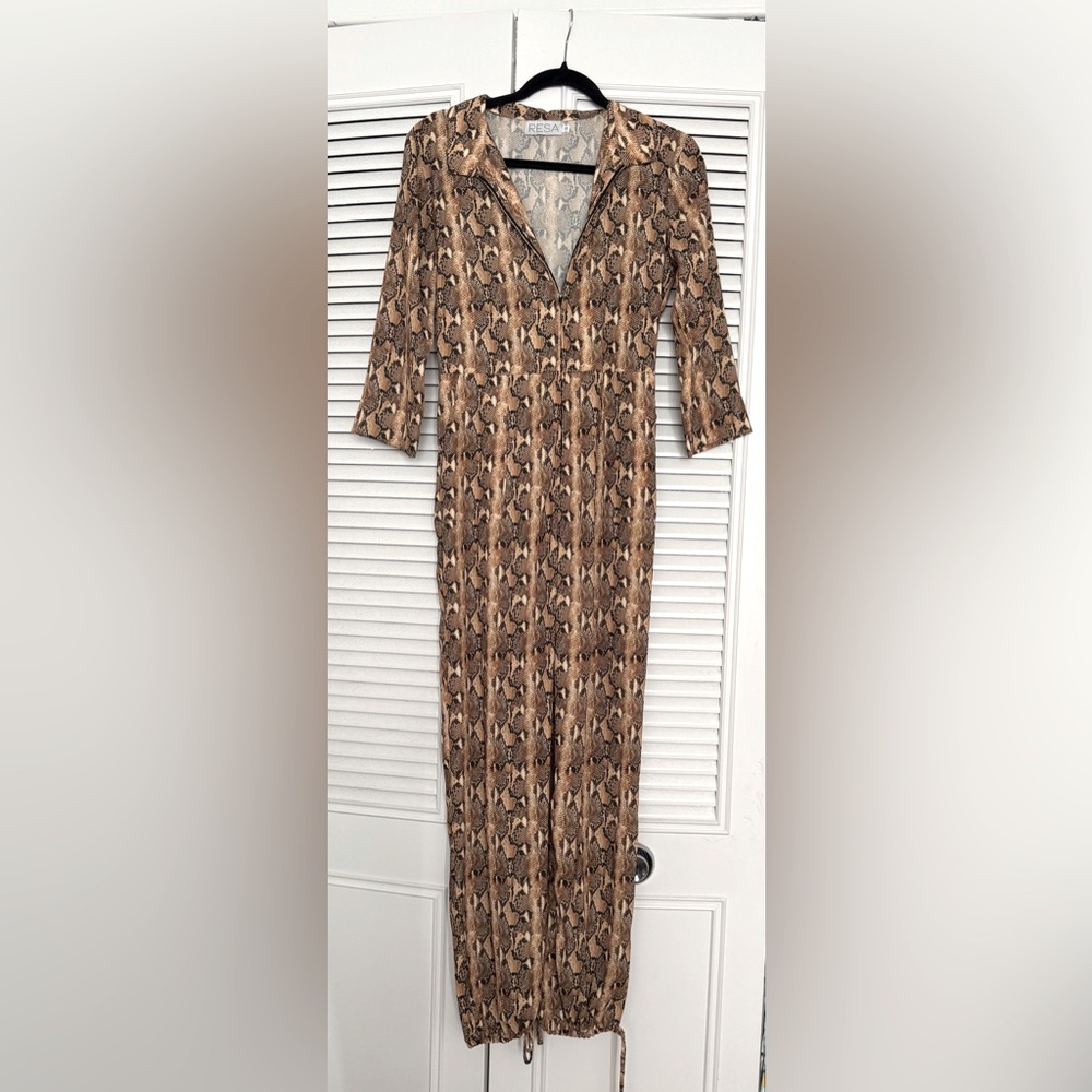 RESA Snakeskin Jumpsuit size small